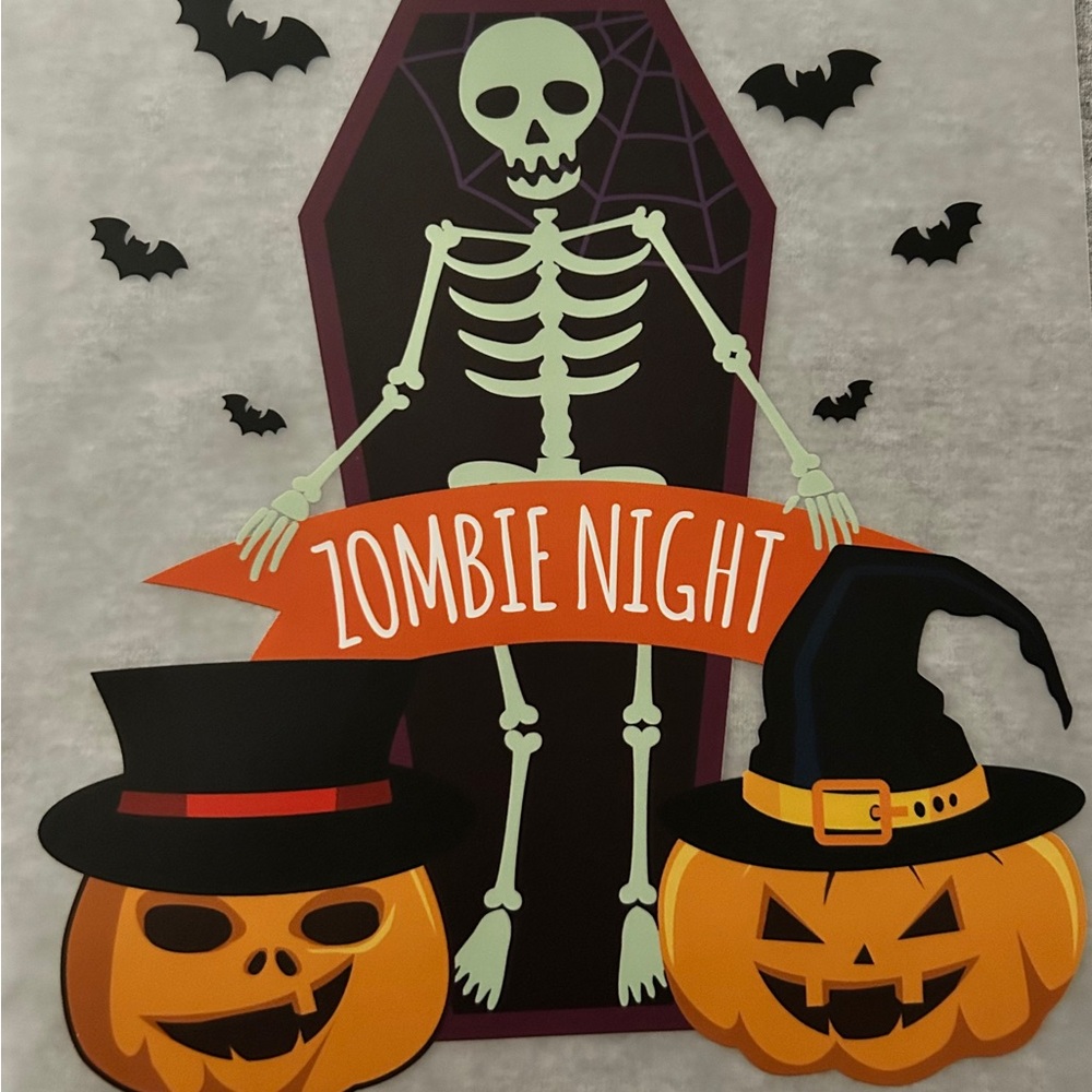 Halloween t-shirt. Made to order Skeleton&Pumpkin tee. Sizes 2T-3X u pick color